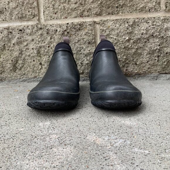 BOGS Urban Farmer Boots Mens 9 42 Black Slip On Waterproof Shoes Gardening Shoe - Picture 4 of 12
